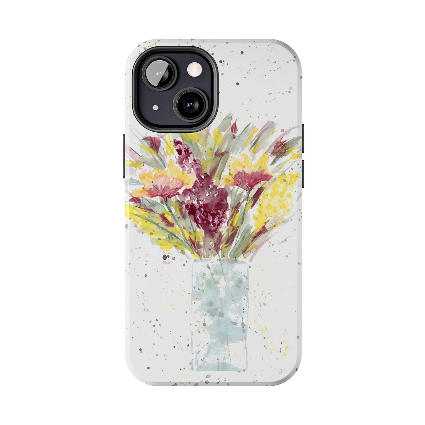 Watercolor Wildflowers Phone Case: Tough Case