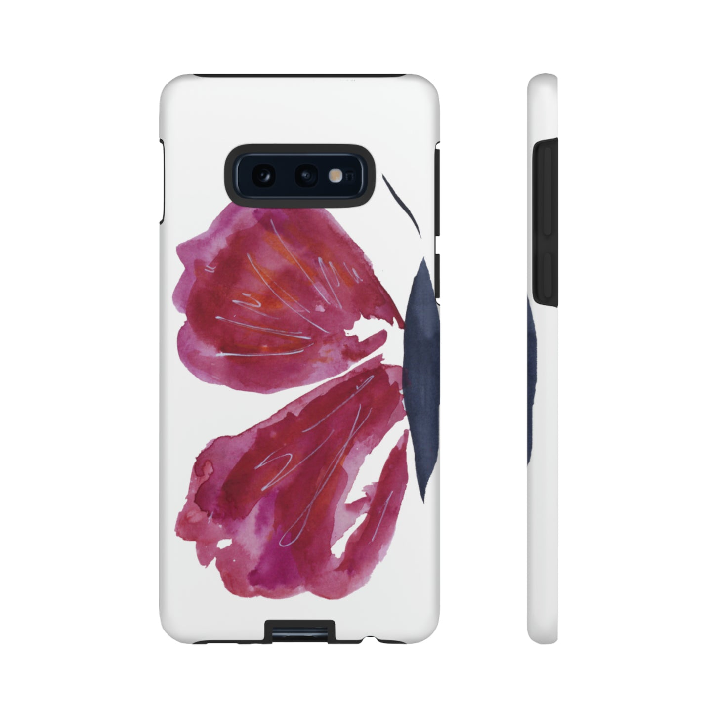 Beautiful Burgundy Butterfly Abstract Hand Painted Cute Phone Case - Tough Case