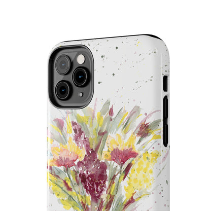 Watercolor Wildflowers Phone Case: Tough Case